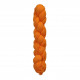 Chèche orange torsadé