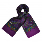 Foulard Carven Violet Paisley