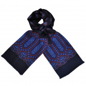 Foulard Carven Square Bleu