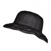 Chapeau Organza, Noir