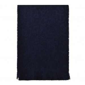 Echarpe bleu marine en Mohair