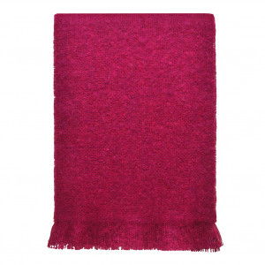 Echarpe fushia en Mohair