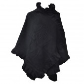 Poncho cape Butterfly, noir