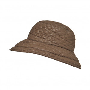 Chapeau matelassé, Beige foncé