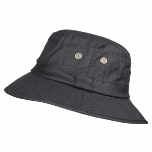 Chapeau de pluie en coton huilé noir taille 58