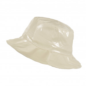 Chapeau de pluie, Capeline Beige avec de masque de protection assorti