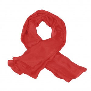 Foulard carré en soie, Rouge