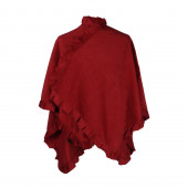 Poncho cape Butterfly, rouge foncé