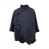 Poncho cape Butterfly, bleu marine