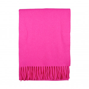 Echarpe rose fuschia Lambswool