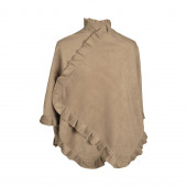 Poncho cape Butterfly, taupe
