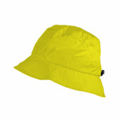 Bob imperméable jaune réglable et repliable dans sa poche intégrée