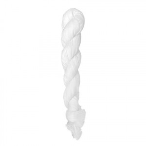 Chèche blanc tressé