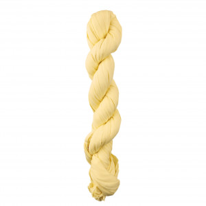 Chèche jaune d'été tressé