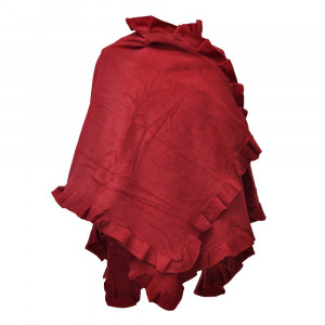 Poncho cape Butterfly, rouge