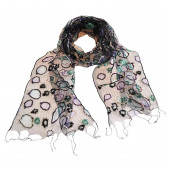 Foulard en soie, Bubble violet