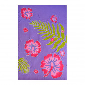 Paréo batik hibiscus et ramage