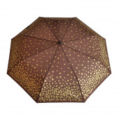 Parapluie marron, pièces dor