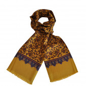 Foulard Carven moutarde cachemire