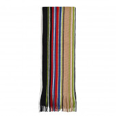 Echarpe Woody noir/camel/rouge