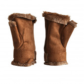 Mitaines marron clair« scratch »