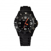 Montre Silicone, noire