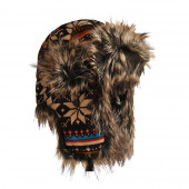 Chapka jacquard orange / marron
