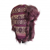 Chapka jacquard parme