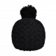 Bonnet tricot uni noir