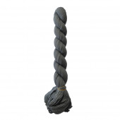 Chèche coton gris foncé