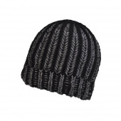 Bonnet torsade Noir/Gris