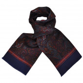 Foulard Carven Bleu Cachemire XL